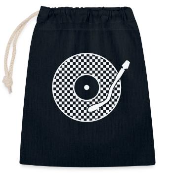 Ska Vinyl Schallplatte Jazz Musikstil - Verschließbarer Geschenkbeutel aus Baumwolle (25x30cm) - Navy - Vorne