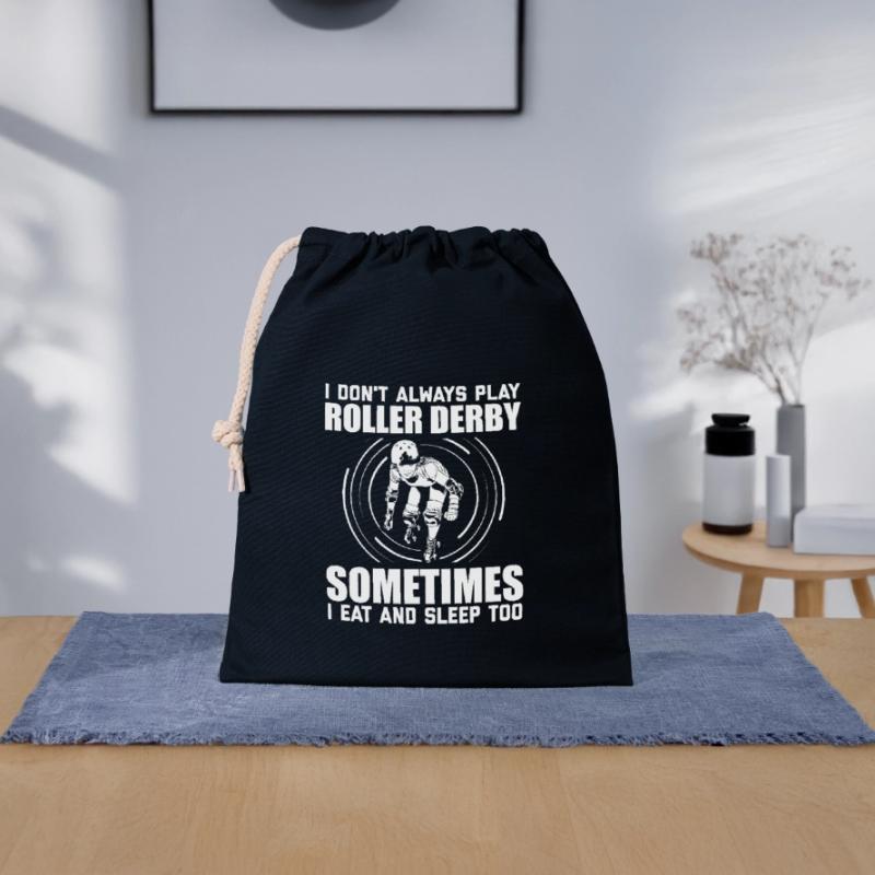 Roller Derby Gift Ideas | Roller Derby Player Closable cotton gift bag (25x30cm)
