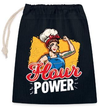 Bäcker Backen Bäckerei Sprüche Hobbybäcker - Verschließbarer Geschenkbeutel aus Baumwolle (25x30cm) - Navy - Vorne