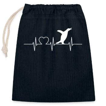Penguins Emperor King Penguin Nightgown Penguin Penguin - Closable cotton gift bag (25x30cm) - navy - Front