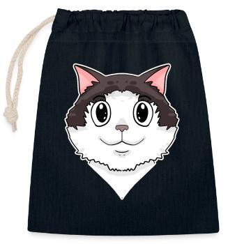 Ragdoll Katze - Verschließbarer Geschenkbeutel aus Baumwolle (25x30cm) - Navy - Vorne