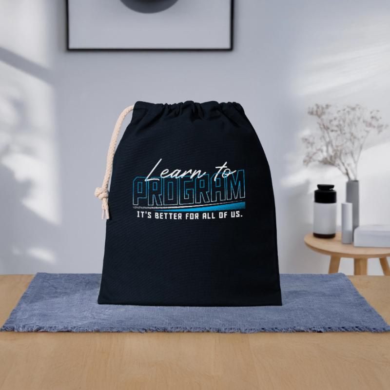 HTML Binärcode Hacking Programmierer Verschließbarer Geschenkbeutel aus Baumwolle (25x30cm)