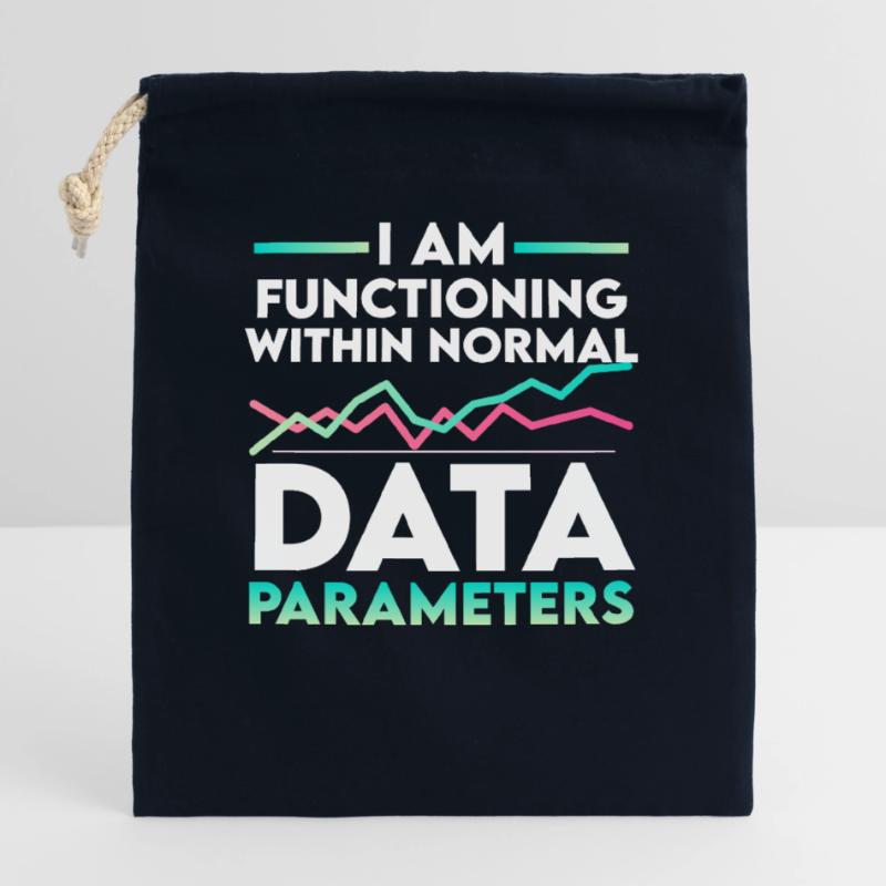 Parameter US Flagge Computer Datenwissenschaftler Verschließbarer Geschenkbeutel aus Baumwolle (25x30cm)