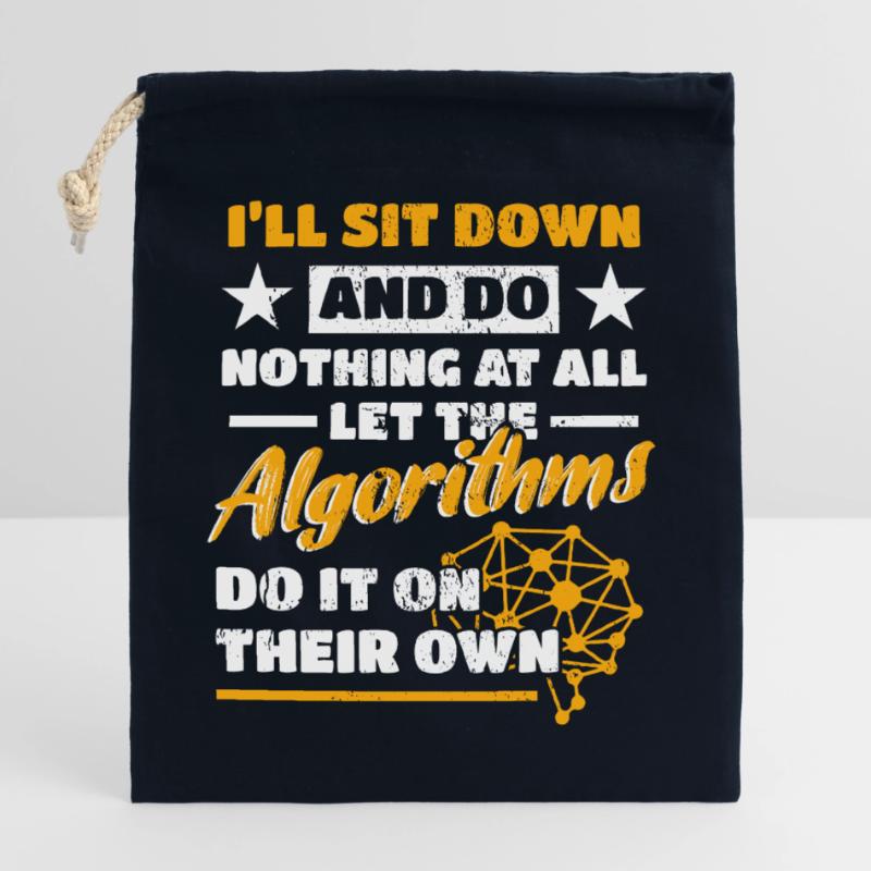 Algorithms Computer Programmer Robot Engineer Closable cotton gift bag (25x30cm)