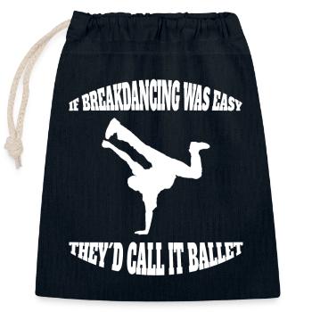 Breakdance Geschenk Tanzen Tänzer Tanzsport - Verschließbarer Geschenkbeutel aus Baumwolle (25x30cm) - Navy - Vorne
