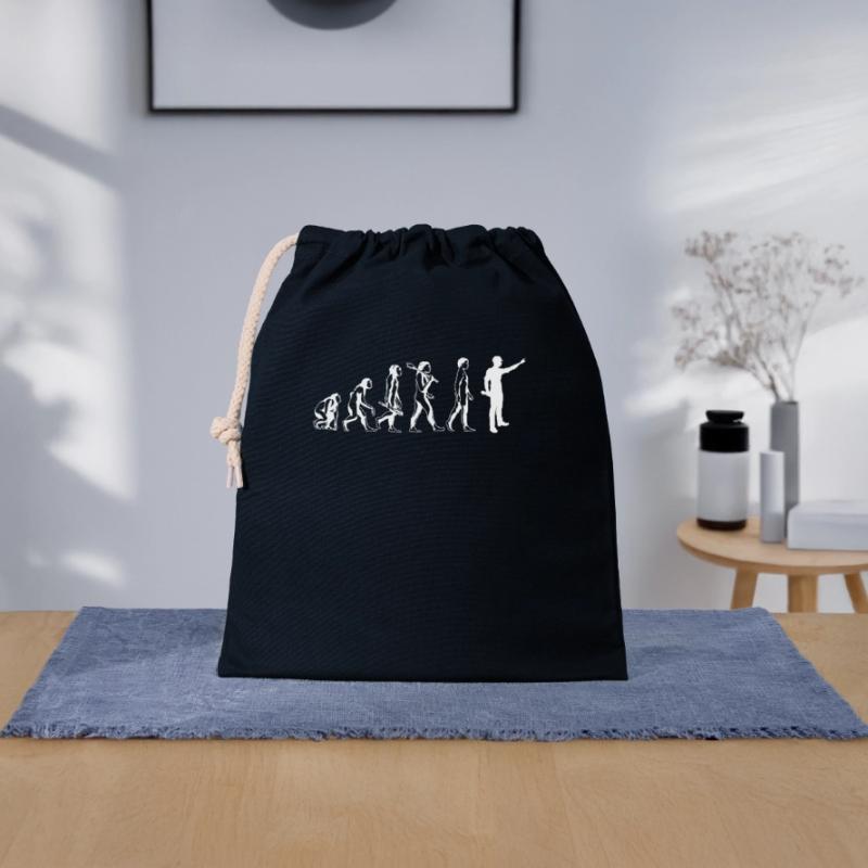 Engineer Evolution Funny Mechanical Engineering Closable cotton gift bag (25x30cm)