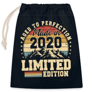 Unique En Son Genre Depuis 2020 - Sac cadeau en coton avec cordon (25 x 30 cm) - bleu marine - Devant