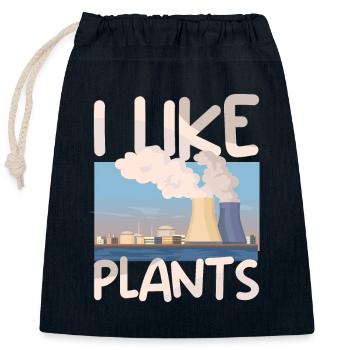 Nuclear Energy Radiation Nuclear Power Engineer - Closable cotton gift bag (25x30cm) - navy - Front