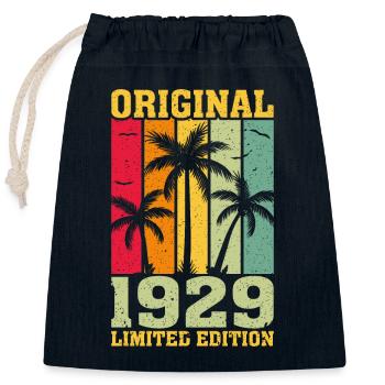Original limited edition of 1929 - Closable cotton gift bag (25x30cm) - navy - Front