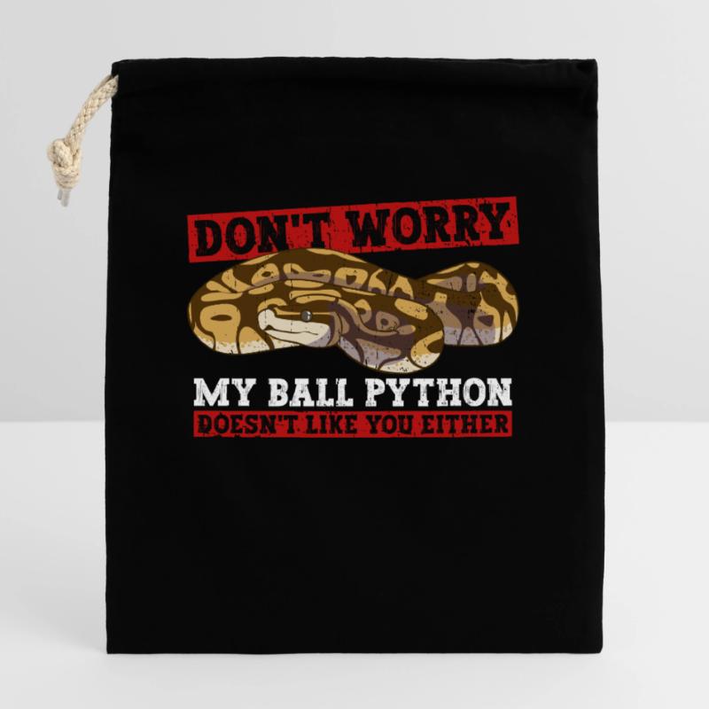 Königspython Banana Ball Python Closable cotton gift bag (25x30cm)