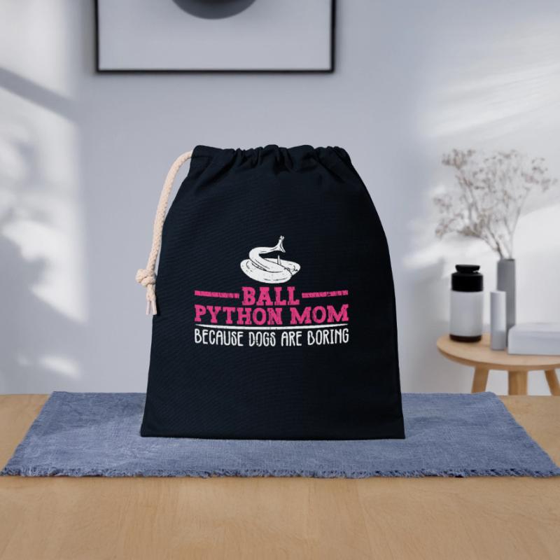 Königspython Mutter Königspython Banana Ball Closable cotton gift bag (25x30cm)