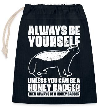 Always Be Yourself Unless You Can Be Cool Ratel - Verschließbarer Geschenkbeutel aus Baumwolle (25x30cm) - Navy - Vorne