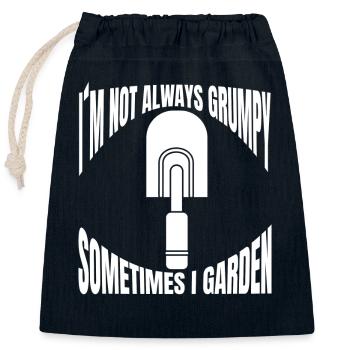 Gärtner Garten Gartenarbeit Hobbygärtner Gärtnerei - Verschließbarer Geschenkbeutel aus Baumwolle (25x30cm) - Navy - Vorne