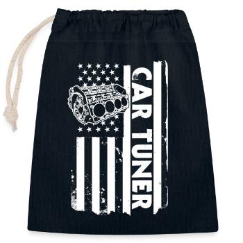 Amerika Auto Tuner - Verschließbarer Geschenkbeutel aus Baumwolle (25x30cm) - Navy - Vorne