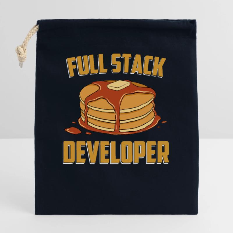 Full Stack Developer - Software Science Programmer Closable cotton gift bag (25x30cm)