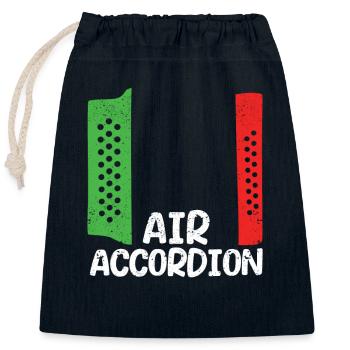 Air Accordion Cinco De Mayo Fiesta Mexican - Closable cotton gift bag (25x30cm) - navy - Front