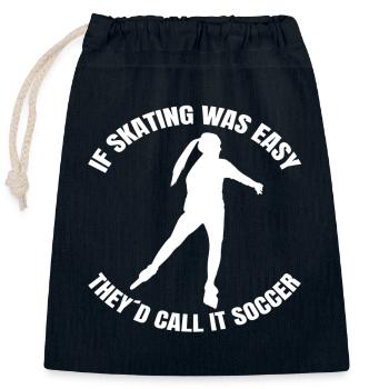 Roller Skating Inline Skater Gift Skating Inliner - Closable cotton gift bag (25x30cm) - navy - Front