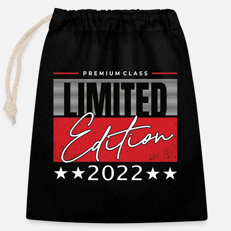 Limited Edition 2022 - Closable cotton gift bag (25x30cm) - black