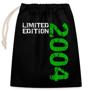 2004 Édition Limitée Anniversaire Cadeau Femme Mari - Sac cadeau en coton avec cordon (25 x 30 cm) - noir - Devant
