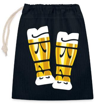Durst - Bier trinken - Weizenbier - anstoßen - Verschließbarer Geschenkbeutel aus Baumwolle (25x30cm) - Navy - Vorne