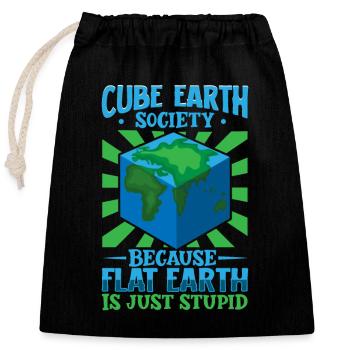 Théories du complot Théoricien du complot Illuminati - Sac cadeau en coton avec cordon (25 x 30 cm) - noir - Devant