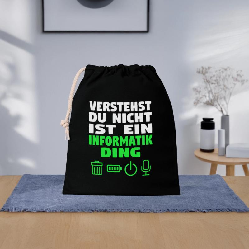 Informatik Computer Programmierer Entwickler Coder Verschließbarer Geschenkbeutel aus Baumwolle (25x30cm)