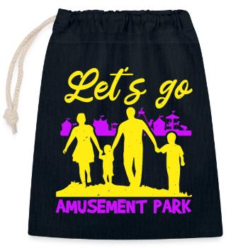 LET'S GO VERGNÜGUNGSPARK - Verschließbarer Geschenkbeutel aus Baumwolle (25x30cm) - Navy - Vorne