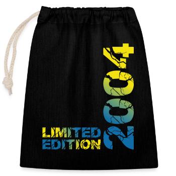 2004 Édition Limitée Anniversaire Cadeau Femme Mari - Sac cadeau en coton avec cordon (25 x 30 cm) - noir - Devant