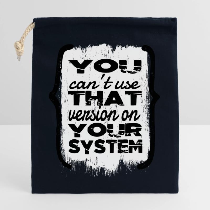 Geek Computer Humour Fullstack Developer Cool Closable cotton gift bag (25x30cm)