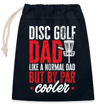 Discgolf Disc Golf Frisbee - Verschließbarer Geschenkbeutel aus Baumwolle (25x30cm) - Navy - Vorne