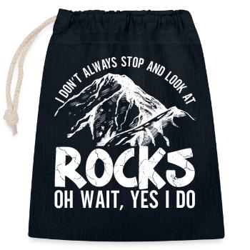 Geologie Professor Geologe Geologie Student - Verschließbarer Geschenkbeutel aus Baumwolle (25x30cm) - Navy - Vorne