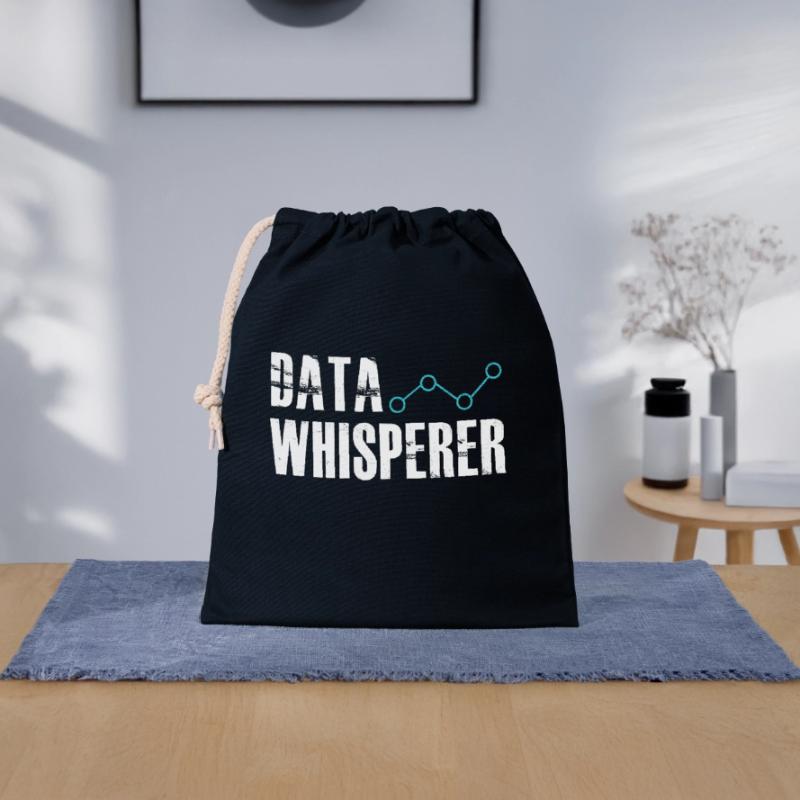 Data Whisperer Science Analyst Software Engineer Verschließbarer Geschenkbeutel aus Baumwolle (25x30cm)