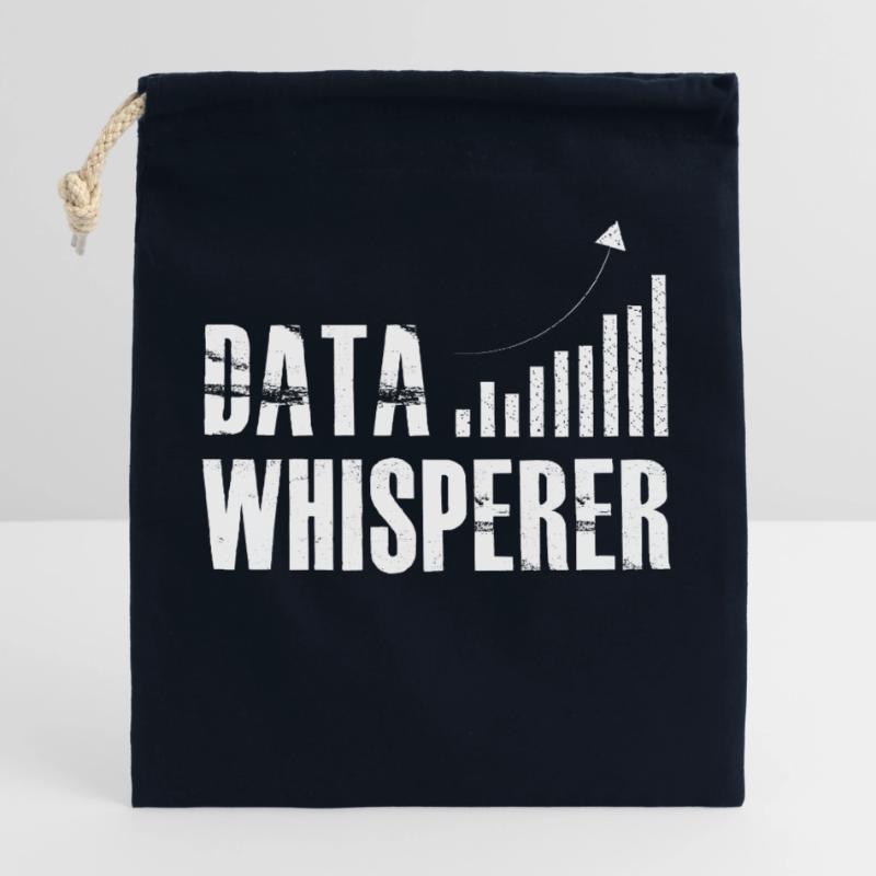 Data Whisperer Science Analyst Software Engineer Closable cotton gift bag (25x30cm)