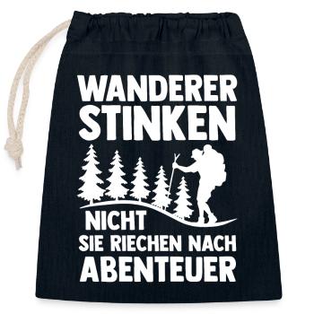 Bergsteiger Wald Bergwandern Wanderer Wandern - Verschließbarer Geschenkbeutel aus Baumwolle (25x30cm) - Navy - Vorne