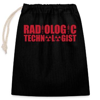 Radiologieassistent - Verschließbarer Geschenkbeutel aus Baumwolle (25x30cm) - Schwarz - Vorne