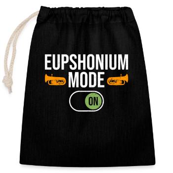 Euphonium-player-design Für Euphoniumist - Verschließbarer Geschenkbeutel aus Baumwolle (25x30cm) - Schwarz - Vorne