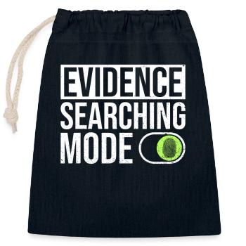 Crime Scene Investigator Design Für Forensiker - Closable cotton gift bag (25x30cm) - navy - Front