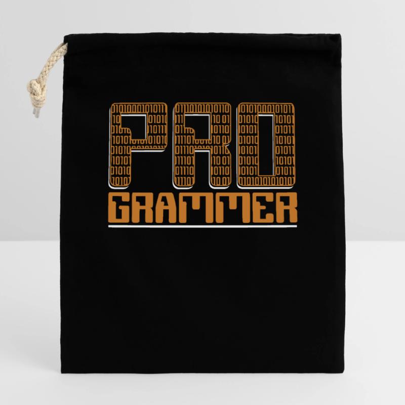 Programmer Developer Softwareentwickler Coder Verschließbarer Geschenkbeutel aus Baumwolle (25x30cm)