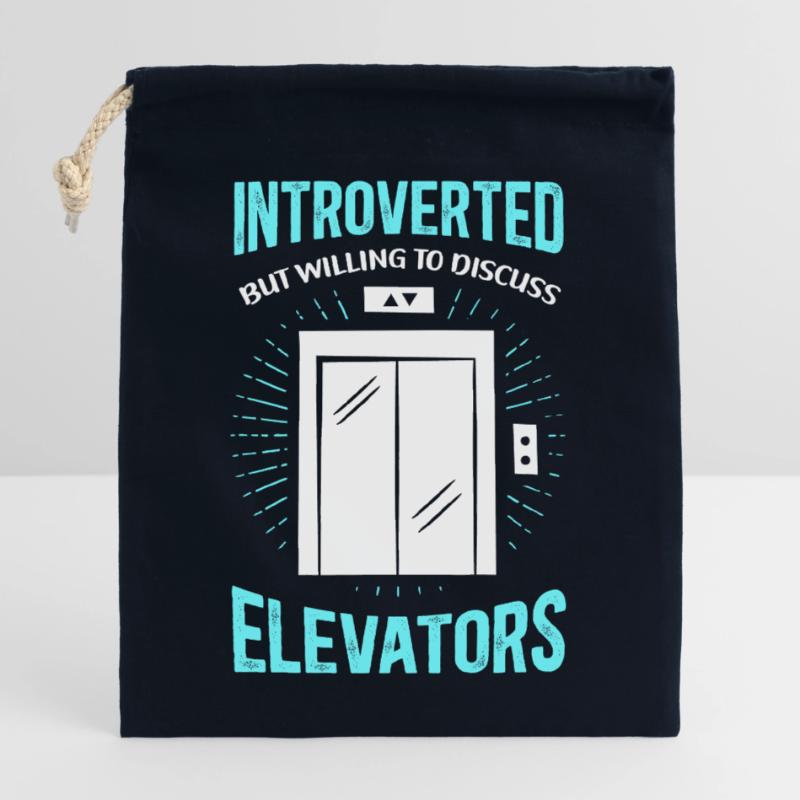 Elevator | Elevator Elevator Mechanic Gift Closable cotton gift bag (25x30cm)