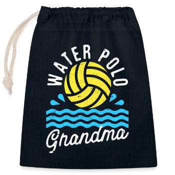 Water Polo Granny Love Gameday Championship Team - Closable cotton gift bag (25x30cm) - navy - Front