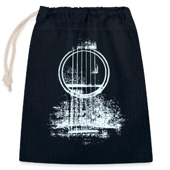 Rock & Metal Gitarre - Verschließbarer Geschenkbeutel aus Baumwolle (25x30cm) - Navy - Vorne