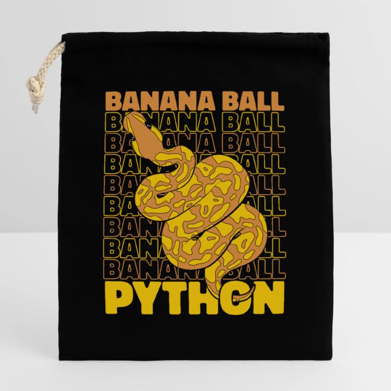 Banana Ball Python Schlange Python Banana Ball Verschließbarer Geschenkbeutel aus Baumwolle (25x30cm)