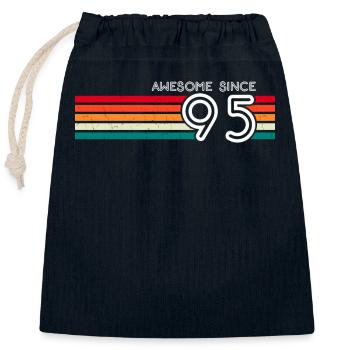 Toll seit 1995 Geschenke zum 28. Geburtstag 28 Jahre - Verschließbarer Geschenkbeutel aus Baumwolle (25x30cm) - Navy - Vorne