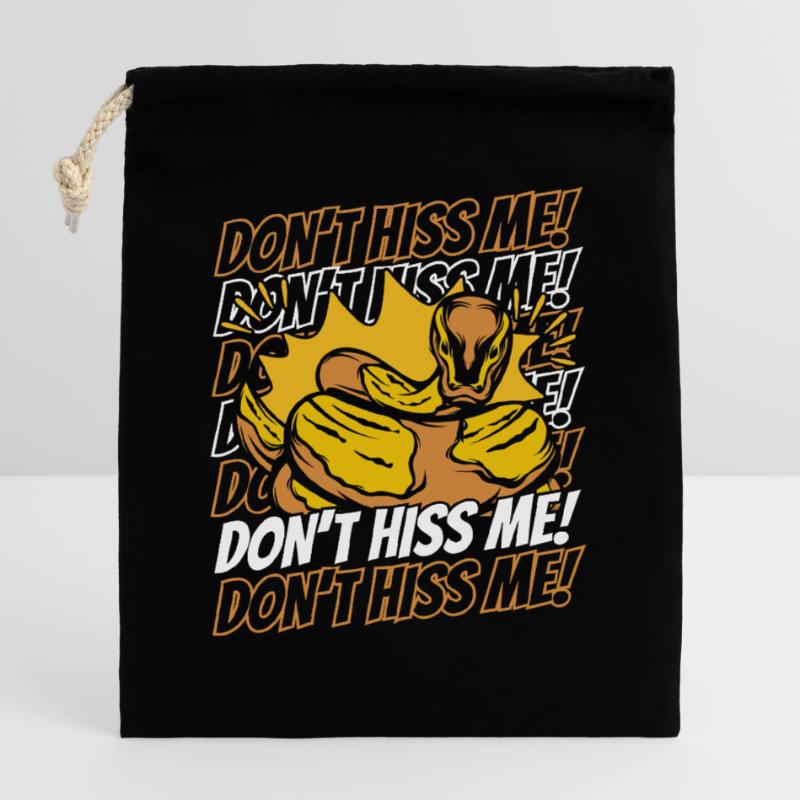 Ne sifflez pas sa banane python schuppenkriechtiere Sac cadeau en coton avec cordon (25 x 30 cm)