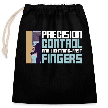 Flipper-design Für Flipper-automaten-spieler - Sac cadeau en coton avec cordon (25 x 30 cm) - noir - Devant