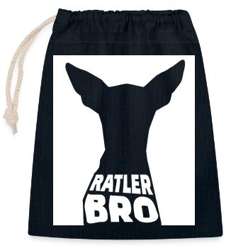 Ratler BRO - Verschließbarer Geschenkbeutel aus Baumwolle (25x30cm) - Navy - Vorne