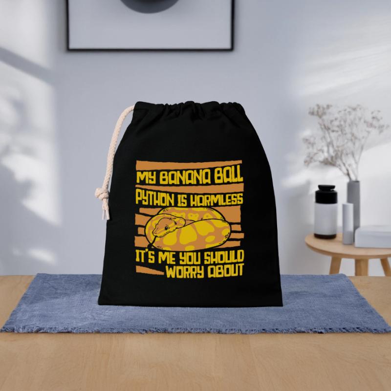 It's Me You Should Worry About Python Banana Ball Closable cotton gift bag (25x30cm)