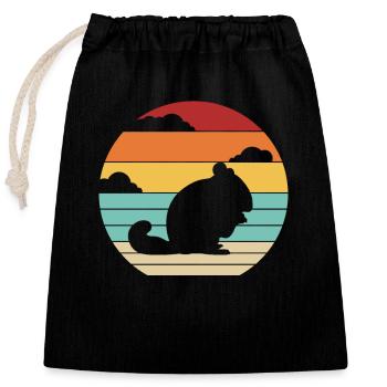 Retro Longtail Longhair Shorttail Breeder - Closable cotton gift bag (25x30cm) - black - Front
