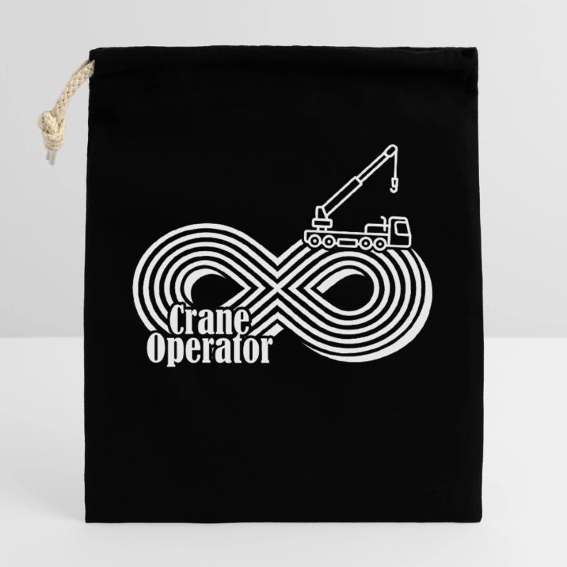Crane Operator Infinity Crane Operator Closable cotton gift bag (25x30cm)