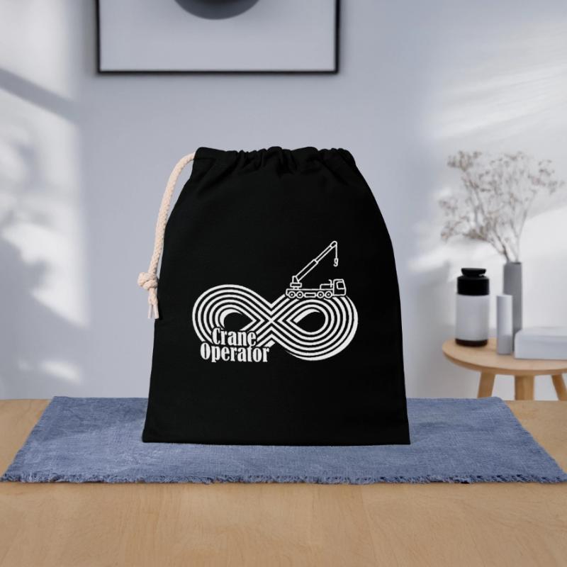 Crane Operator Infinity Crane Operator Closable cotton gift bag (25x30cm)